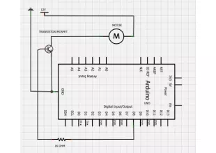 Arduino Running A DC Motor and High Current Lamp