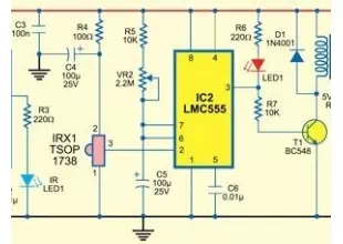 touch free timer switch circuit