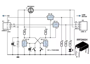 usb switch schematic circuit