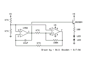 Fading LEDs schematic