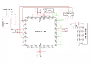 FPGA / CPLD 16x2 LCD Interface Circuit