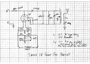 Single 10 Shunt Fed Hartley Oscillator for 80 meter CW