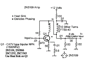 Circuit RF Amplifier