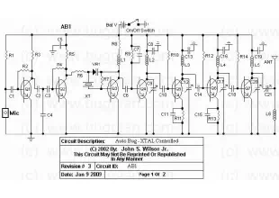 Crystal Controlled FM Transmitter Circuit