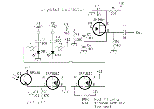 Circuit Crystal Oscillator/Amplifier