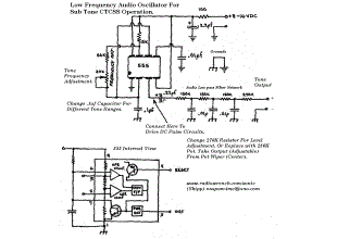 Low Frequency CTCSS PL Sub-Tone Audio Oscillator