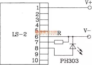 Direct infrared remote control switch circuit diagram composed of LS-2