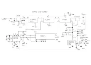 Phase Locked Loop (PLL) Oscillator Circuit 860 MHz