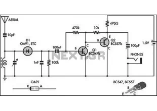 Simple AM Radio Receiver circuit and explanation