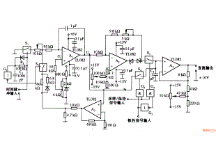 Pulse width / voltage conversion circuit composed of TL082