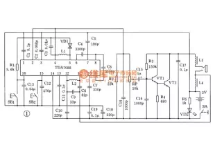 The application circuit of TDA7088 FM integrated circuit