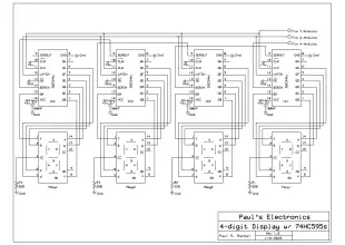 cascading shift registers to drive 7-segment displays with PC input