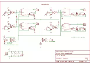 Frequency counter hardware keys schematic