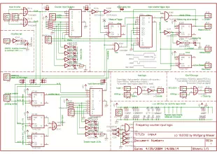 Frequency counter Input schematic