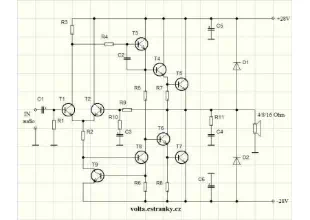50 watts transistor amplifier