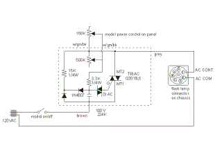 Norman P2000D Modeling Light Circuitry
