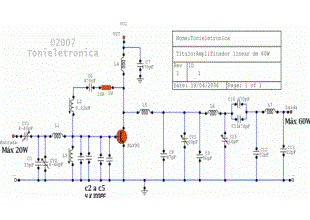 Circuit for power linear RF amplifier with BLY90