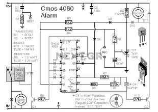 How To Build A Burglar Alarm Using A Cmos 4060