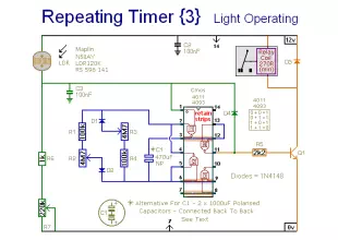 A Light Operated Repeating Timer Circuit