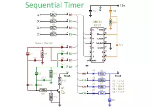 How To Build A Sequential Timer Using A Cmos 4017