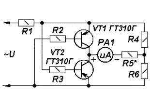 VOLTMETER WITH IMPROVED LINEARITY CIRCUIT DIAGRAM