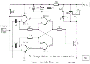 Touch Switch with relay