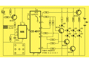 LED Dice schematic