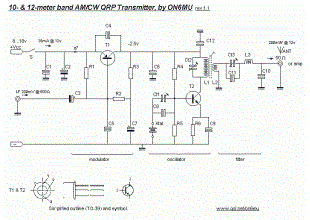 AM/cw 12-meter band transmitter