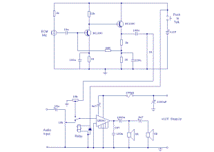 Microphone Voice-Over Circuit