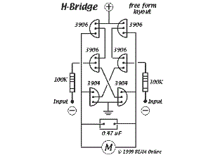 6-transistor H-bridge