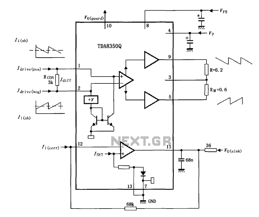 TDA8350Q test circuit diagram – Circuit Schematic