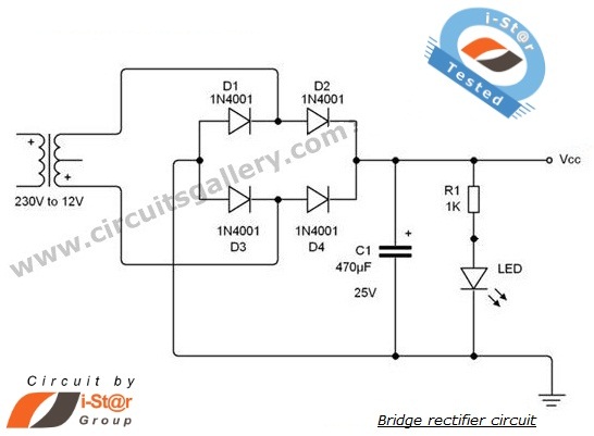 diode bridge rectifier circuits circuit