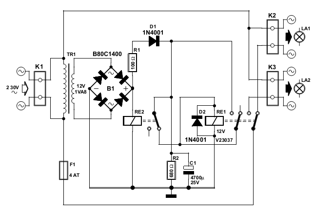 Energy-Saving Switch Schematic – Circuit Schematic
