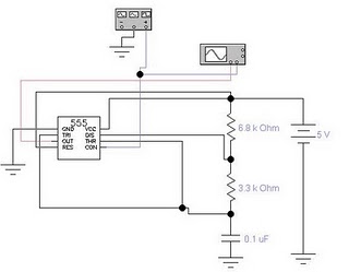 FM Moulator with IC 555 – Circuit Schematic