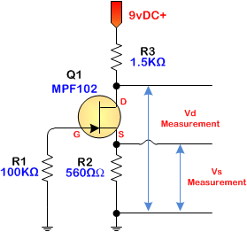 JFET iPod preamplifier – Circuit Schematic