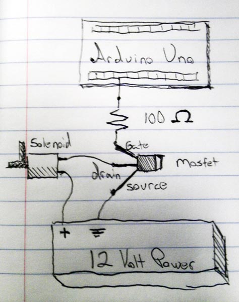 Bubble display proof of concept – Circuit Schematic