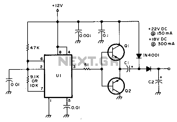 Voltage-doubler – Circuit Schematic