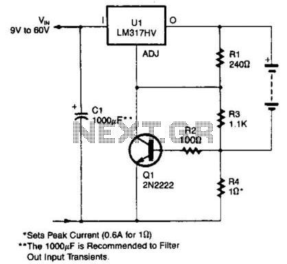Current-Limited 6-V Charger – Circuit Schematic