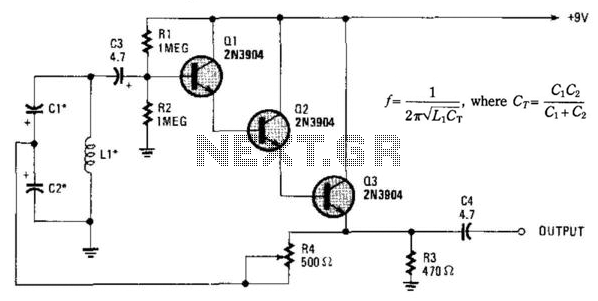 Low-Frequency Lc Oscillator – Circuit Schematic