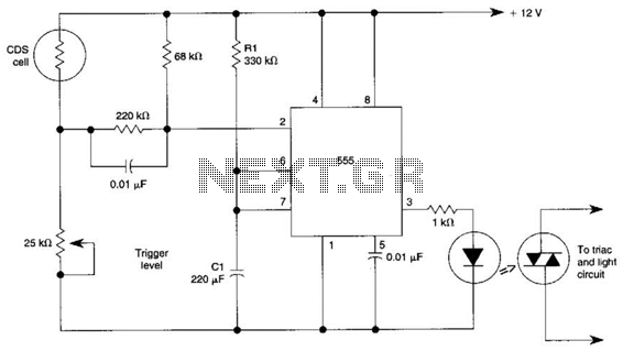 Porch Light Control Circuit – Circuit Schematic