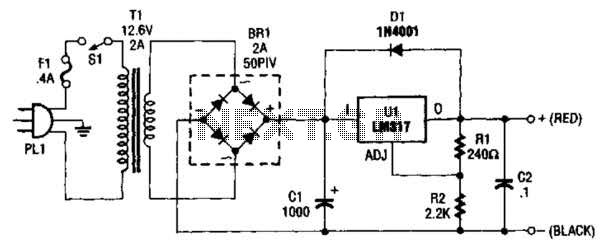 Configurable Power Supply Circuit – Circuit Schematic