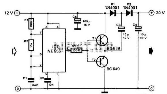 Inductorless Power Supply Converter Circuit – Circuit Schematic