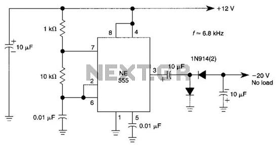 Simple Negative Supply Circuit – Circuit Schematic