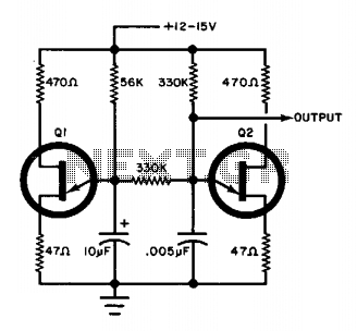 Warbling tone generator  – Circuit Schematic