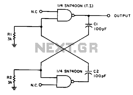 2MHz square-wave generator  – Circuit Schematic