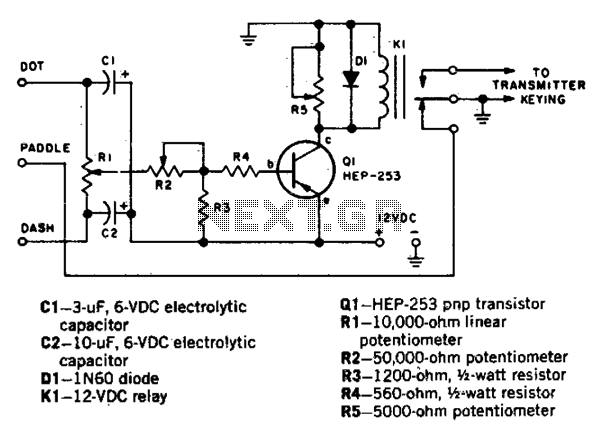 Electronic keyer – Circuit Schematic