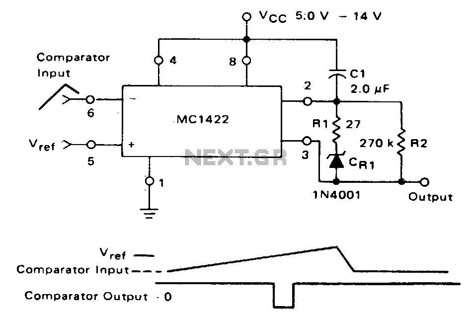 Comparator with time out – Circuit Schematic