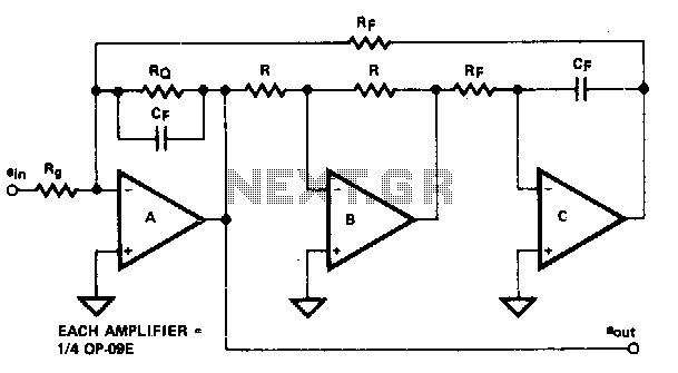 Biquad filter – Circuit Schematic