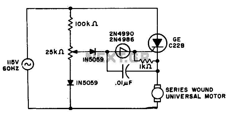 Motor speed control – Circuit Schematic