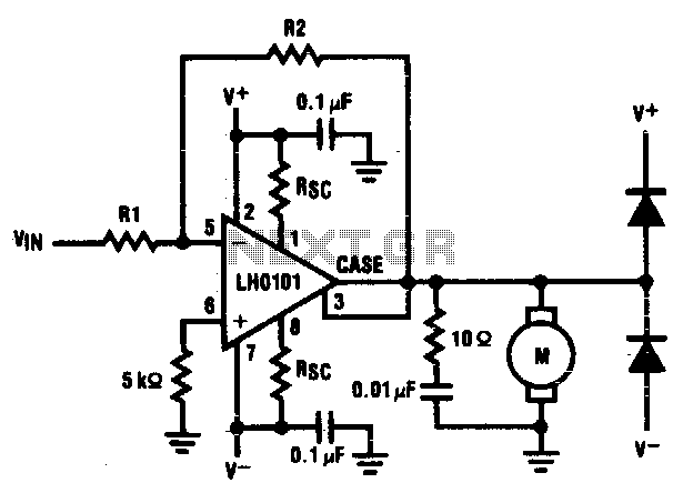 Servo motor amplifier – Circuit Schematic